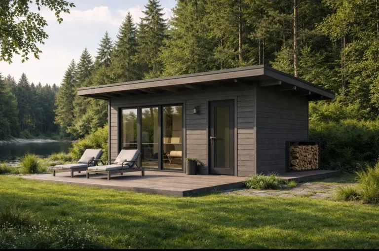 Kaasaegne energiatõhus moodulmaja looduse keskel Eestis