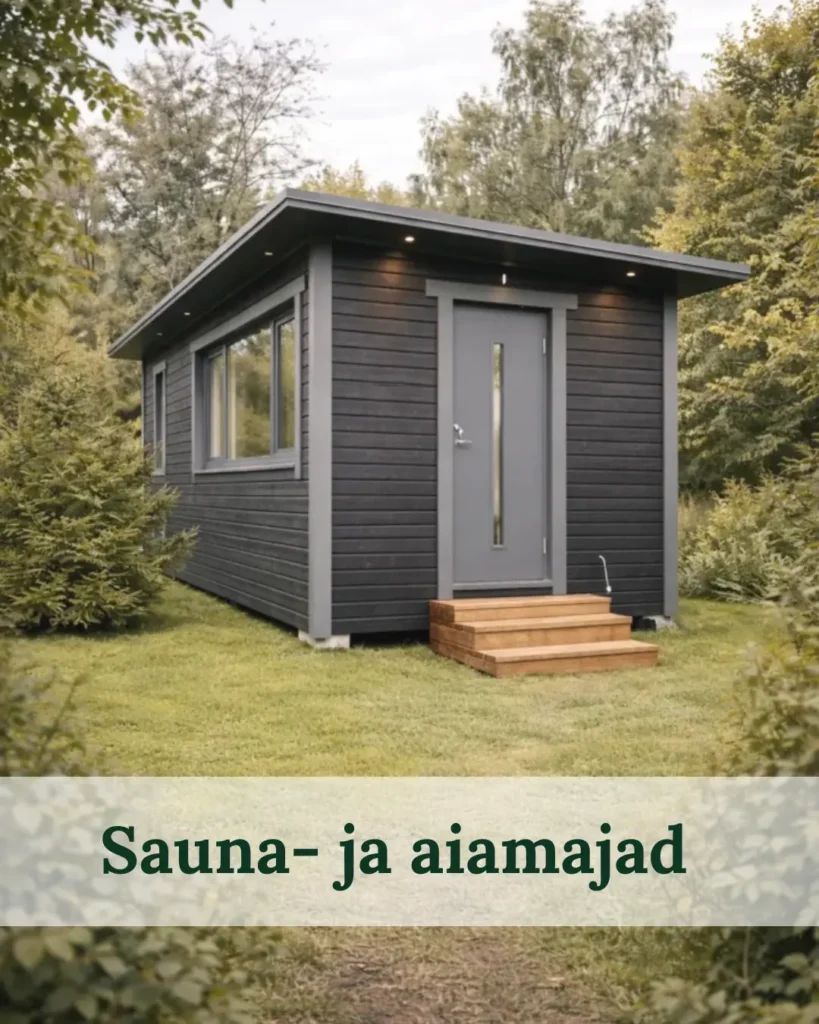 Esileht Kompaktne saunamaja ja aiamaja – väike moodulsaun aeda