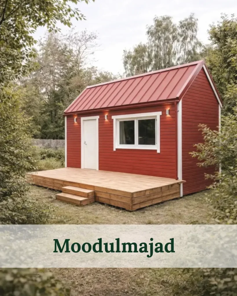 Esileht Minimaja ehk moodulmaja kuni 20 m2 – kompaktne väike maja terrassiga